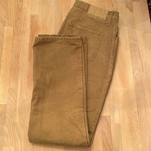 Eddie Bauer Mens 32/32 Fleece Lined Khaki Pants